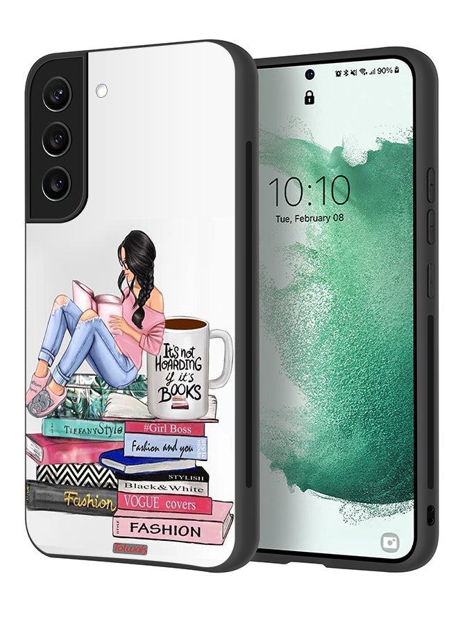 Tolwak Samsung Galaxy S22 Plus 5G Protective Case Cover Girl And Fashion Books Art - Image 1
