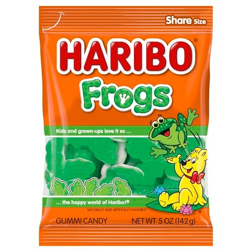 Haribo Gummi Candy Frogs 5 Ounce - Image 1