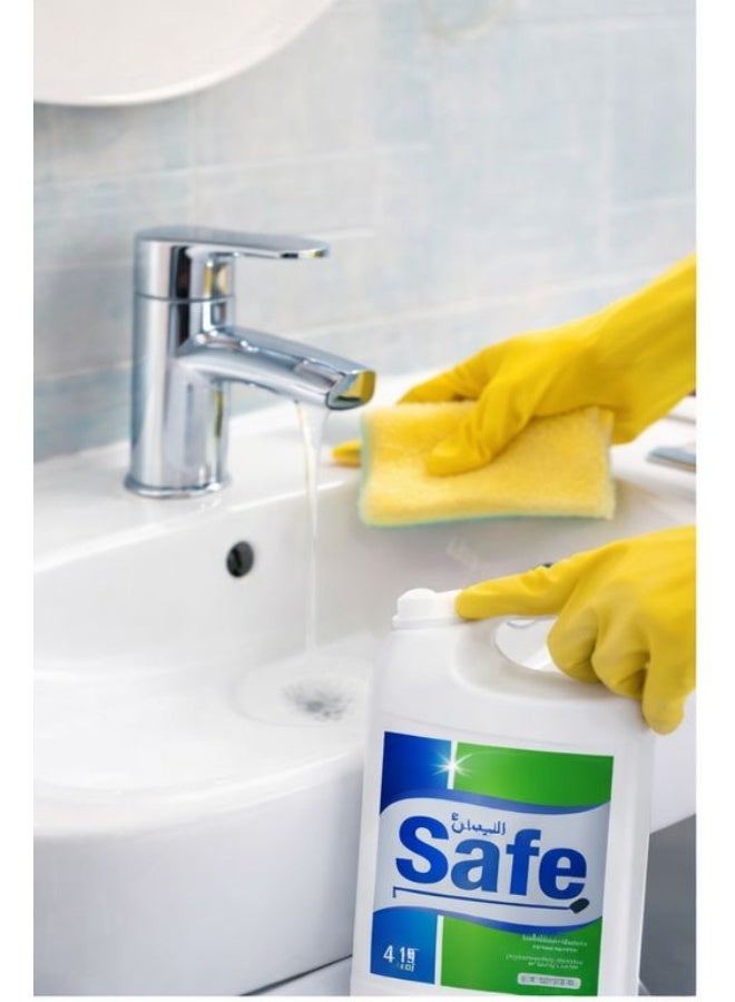 Safe Multi-Purpose Disinfectant and Sanitizer Liquid 4L Value Pack Superior Germ Protection and Deep Cleaning for Surfaces Floors and Bathrooms - Image 4