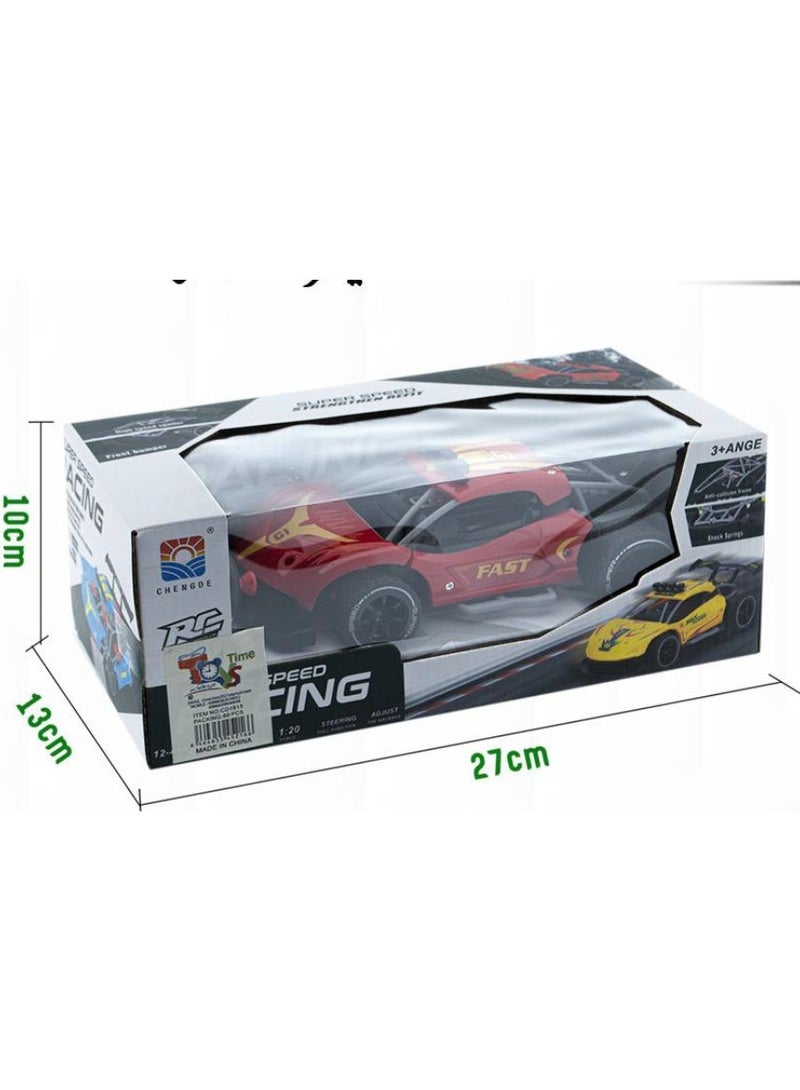 سيارة سباق ريموت كنترول للأطفال من Time Toys - تصميم رياضي عصري مع جهاز تحكم عن بعد، مقاس 27 سم، مثالية للهدايا والألعاب الخارجية - Image 3