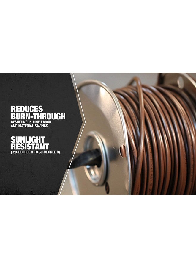 ساوث واير سلك ترموستات Southwire 64169644 بطول 250 قدمًا، 18/5، بني صلب من CU CL2 - Image 4