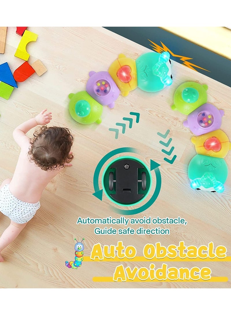 Baby Toys 0-6 Months, Crawling Caterpillar Tummy Time Toy with Magnetic Suction Music Light up, Sensory Learning Infant Toy for 6-12 Month Newborn Toddler 1 Year Old Girl Boy Baby Gifts - Image 5
