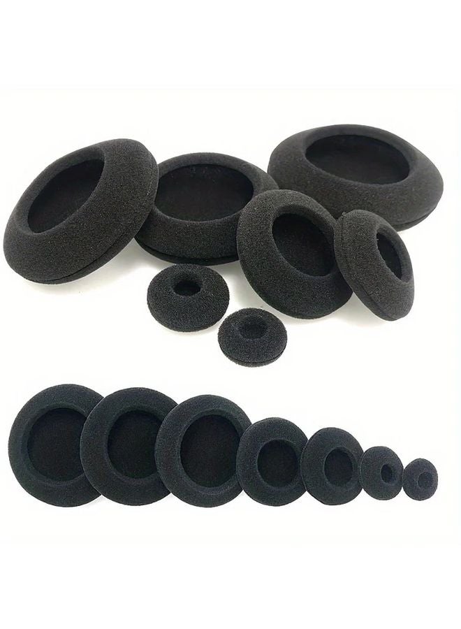 Universal Round Over Ear Headphone Cushions 2 Pairs 2.76in Thick Foam PU Leather Earpads - Image 5
