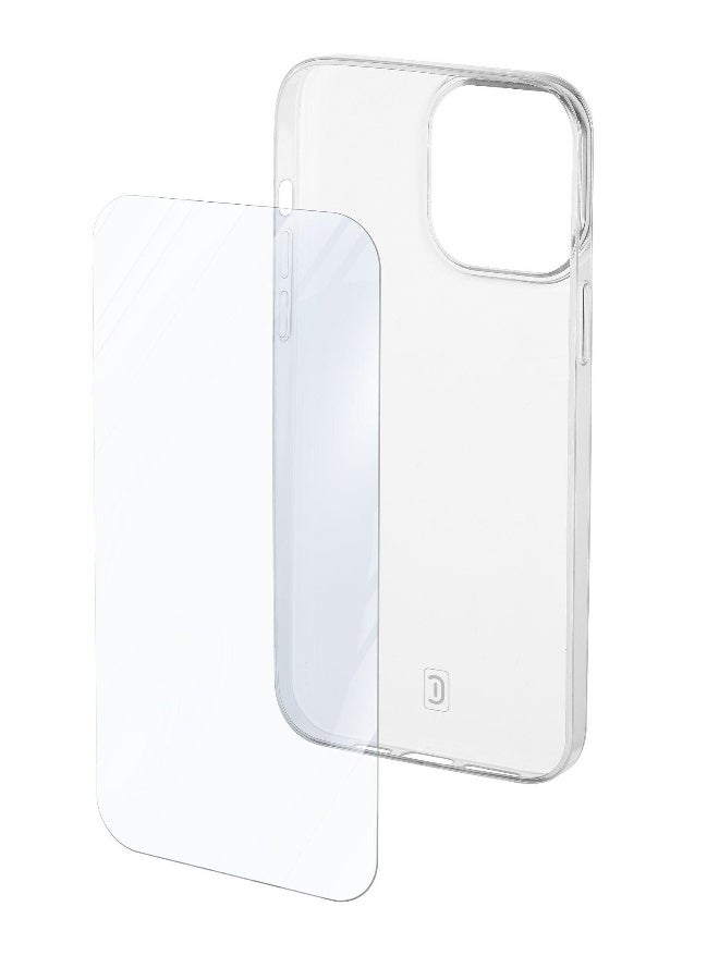 Cellularline Kit of Case and Glass for iPhone 16 Pro Max Clear - Image 1