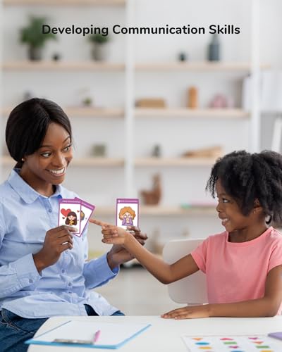 CHEFAN 120 PCS Autism Communication Cards for Speech Delay Non Verbal Children and Adults Special Needs Visual Aid Language Learning Cue Cards Special Ed Feelings Emotions Flash Cards - Image 5