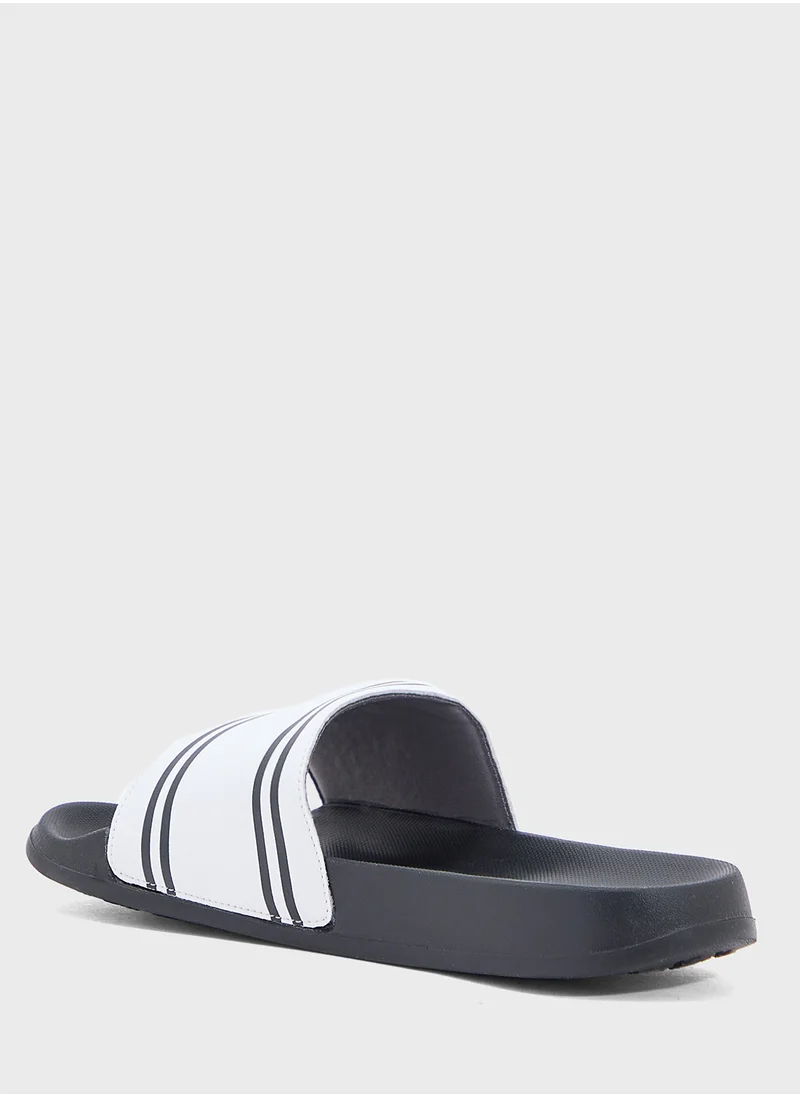 Seventy Five Stripes Detail Casual Slides