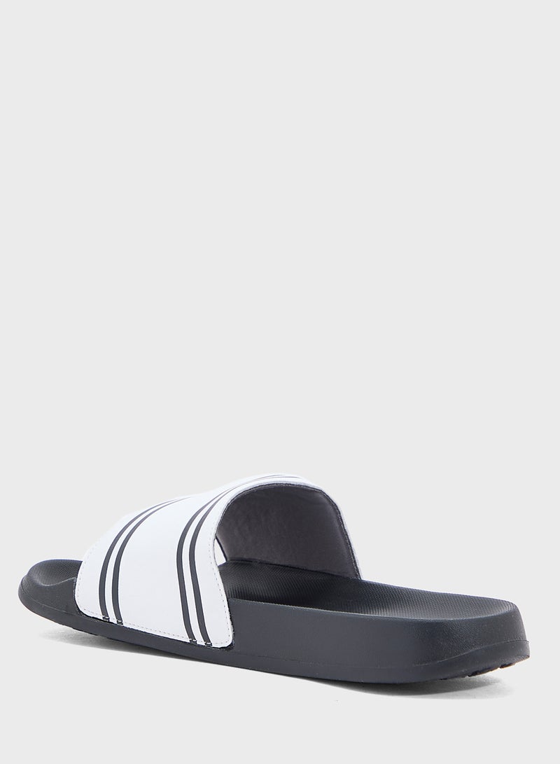 Seventy Five Stripes Detail Casual Slides  - Image 2