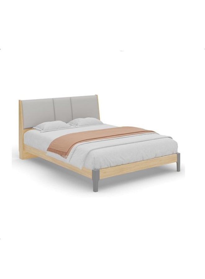 ROYALOAK Weston Queen Bed MDF with Melamine Finish, Upholstered Headboard, Comfort Back Support, Modern Design - Image 2