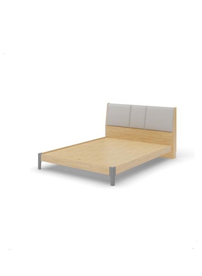 ROYALOAK Weston Queen Bed MDF with Melamine Finish, Upholstered Headboard, Comfort Back Support, Modern Design - Image 4
