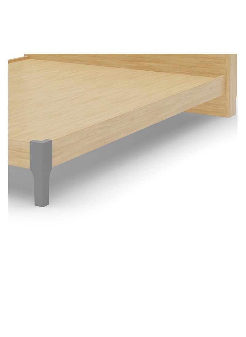ROYALOAK Royaloak Weston Queen Bed | MDF With Melamine Finish | Upholstery Headboard | Comfort Back Support | Modern Design | Durable & Long Lasting | Wood Queen Bed | Wooden Bed Queen Size | Wooden Bed  - Image 5