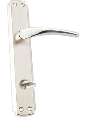 Eym Hira Mina Nickel Satin Door Handle WC 