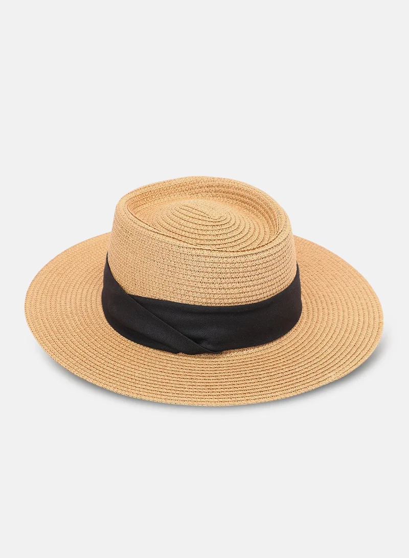 Haute Sauce Women's Tropez Panama Hat - Tan Brown