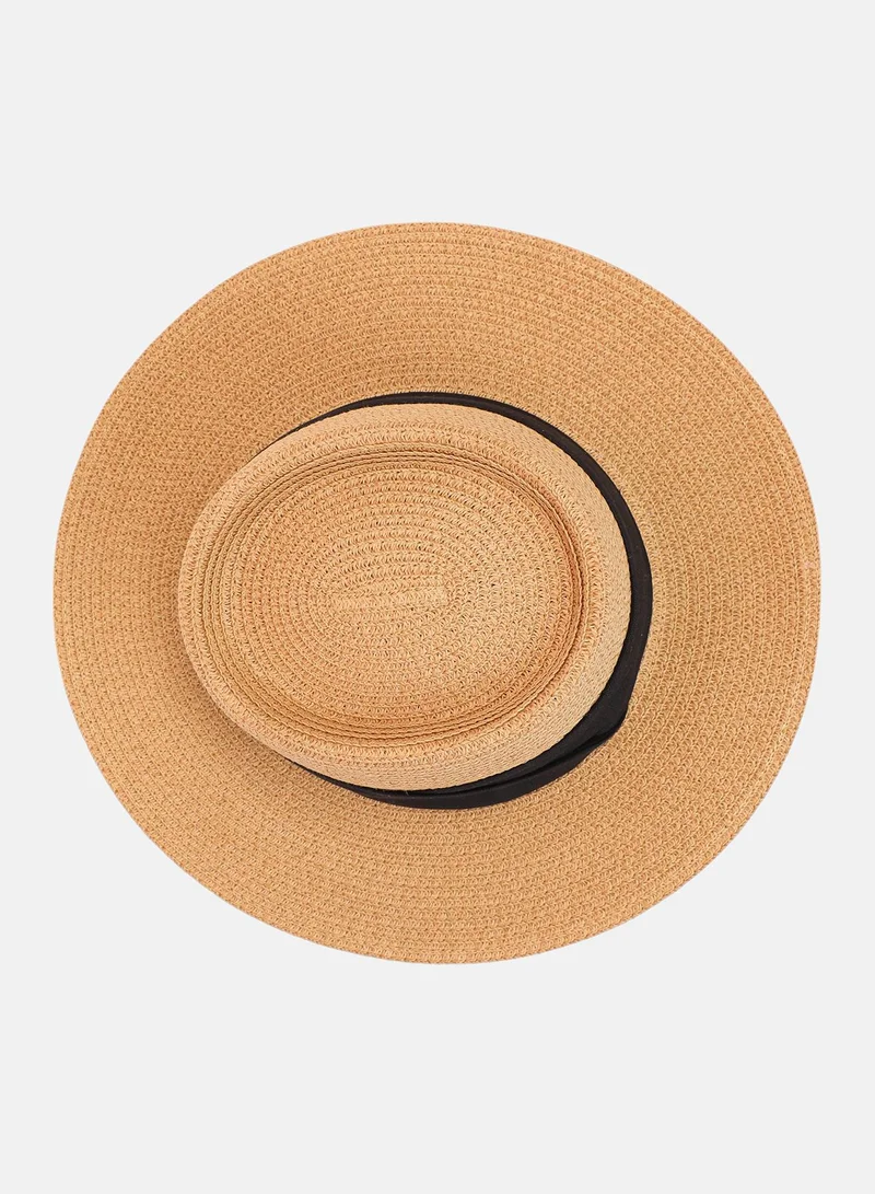 Haute Sauce Women's Tropez Panama Hat - Tan Brown