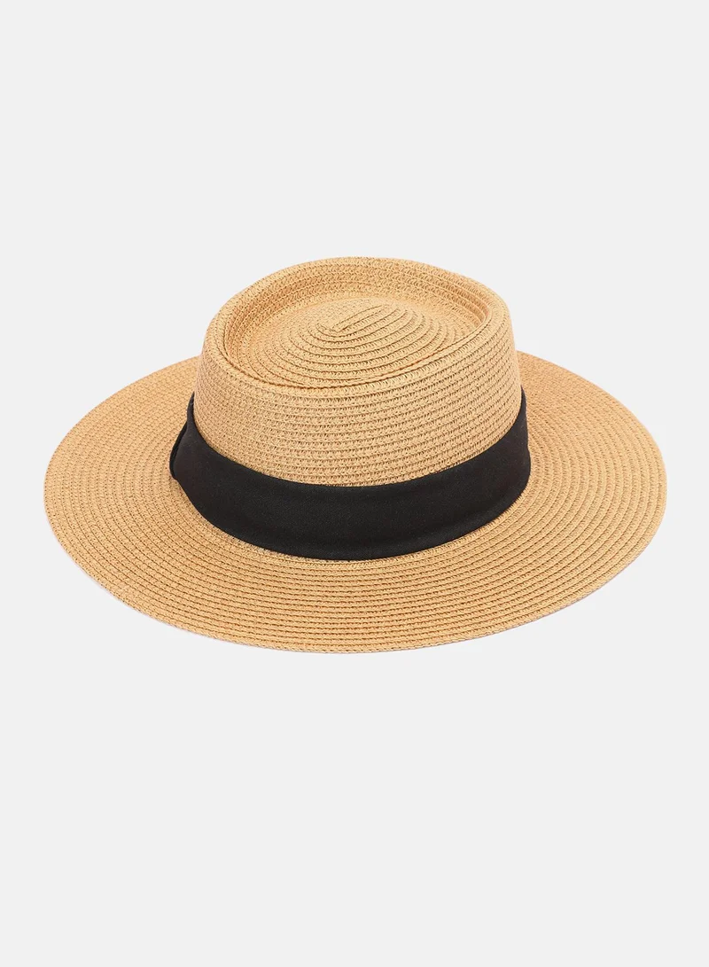 Haute Sauce Women's Tropez Panama Hat - Tan Brown