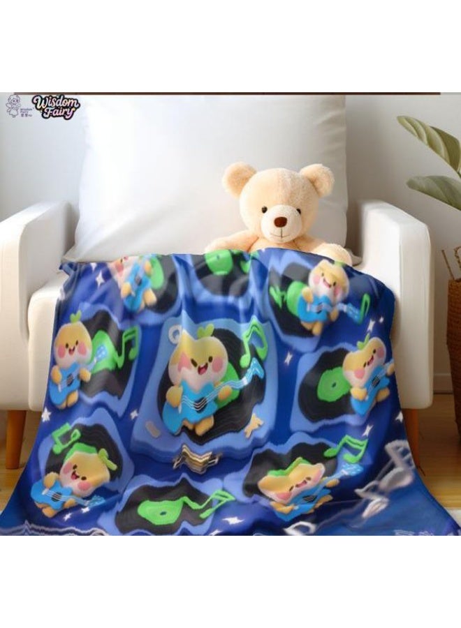 general Wisdom Fairy (latest) flannel thin blanket (warm and comfortable, suitable for sleep, game use, dust and sandproof) 150cm*200cm - 83 - Image 1