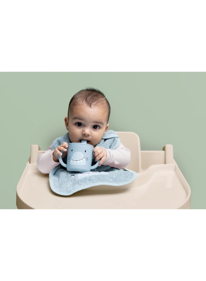 Trixie Silicone Sippy Cup With Handles - 200ml - Mr. Shark - Image 4