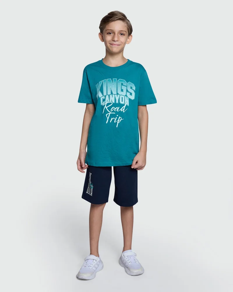 Ovs Fanfare Green Tee For Boys – Casual Collection