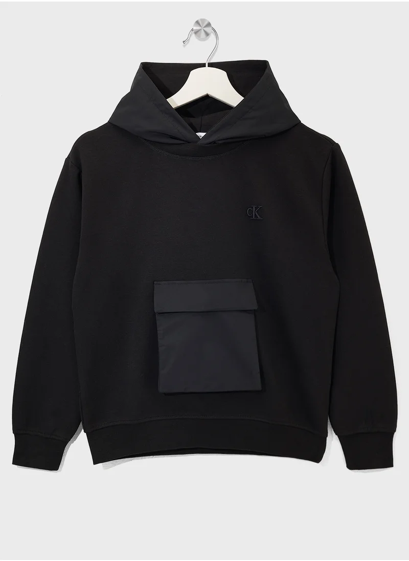 كالفن كلاين جينز Youth Color Block Hoodie