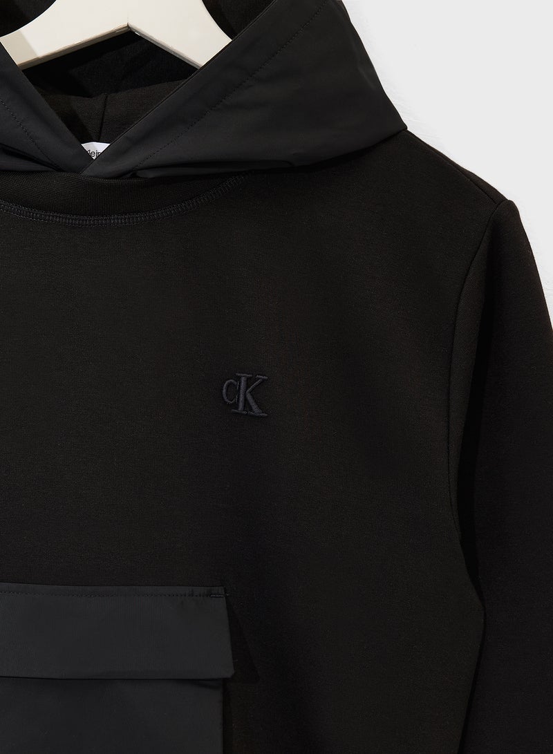 Calvin Klein Jeans Youth Color Block Hoodie - Image 3