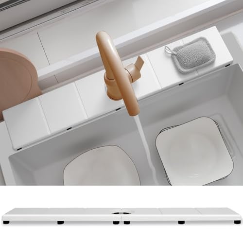 Lyxel Fast Drying Faucet Mat for Kitchen Sink Water Absorbent Diatomite Stone Sink Tray with Raised Feet Kitchen Sink Splash Guard Prevents Moisture Buildup Durable Protector for Bathroom Counter - Image 1
