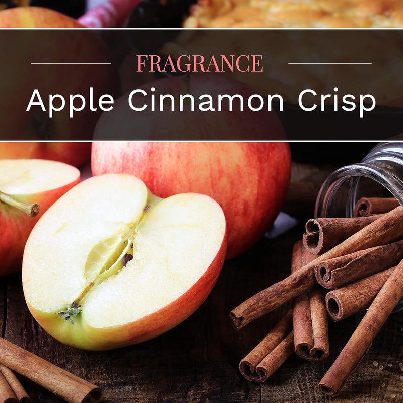 Candle-lite Scented Candles, Apple Cinnamon Crisp Fragrance, One 10 oz. Three Wick Aromatherapy Candle with 20-40 Hours of Burn Time, Red Color - Image 3