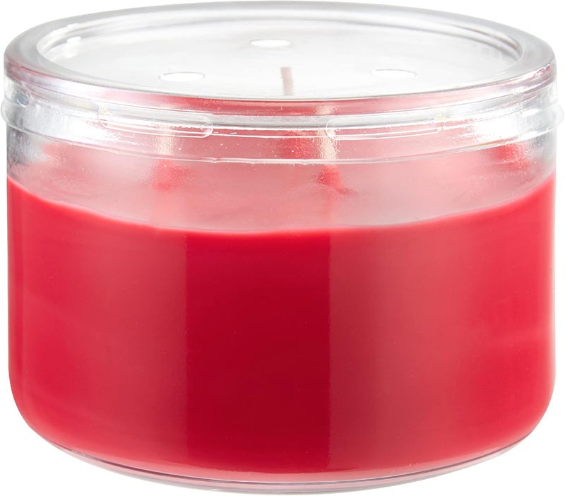 Candle-lite Scented Candles, Apple Cinnamon Crisp Fragrance, One 10 oz. Three Wick Aromatherapy Candle with 20-40 Hours of Burn Time, Red Color - Image 2
