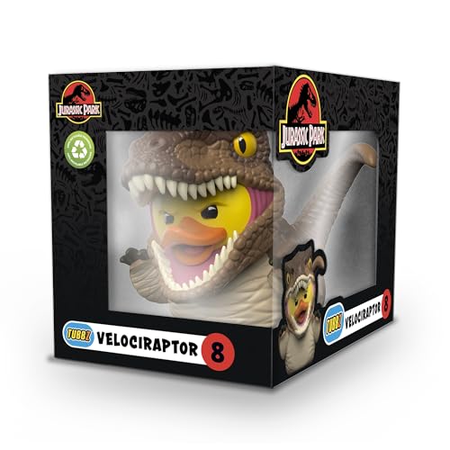 TUBBZ Boxed Edition: Jurassic World Rebirth - Velociraptor Cosplaying Rubber Duck Vinyl Figure - Image 2