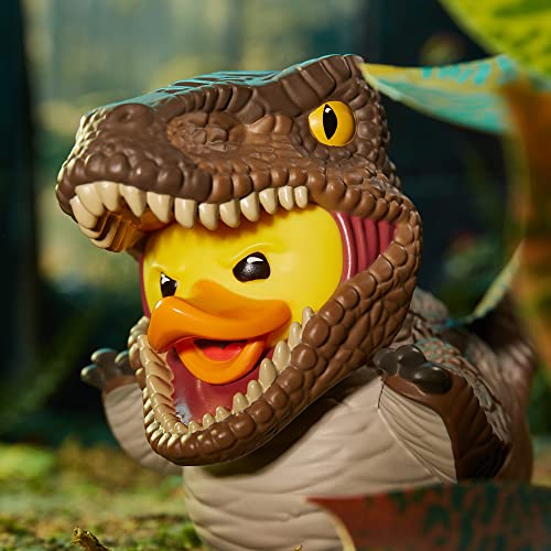 TUBBZ Boxed Edition: Jurassic World Rebirth - Velociraptor Cosplaying Rubber Duck Vinyl Figure - Image 4