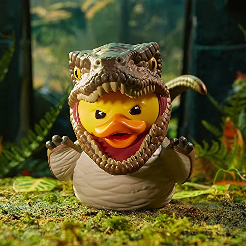 TUBBZ Boxed Edition: Jurassic World Rebirth - Velociraptor Cosplaying Rubber Duck Vinyl Figure - Image 3