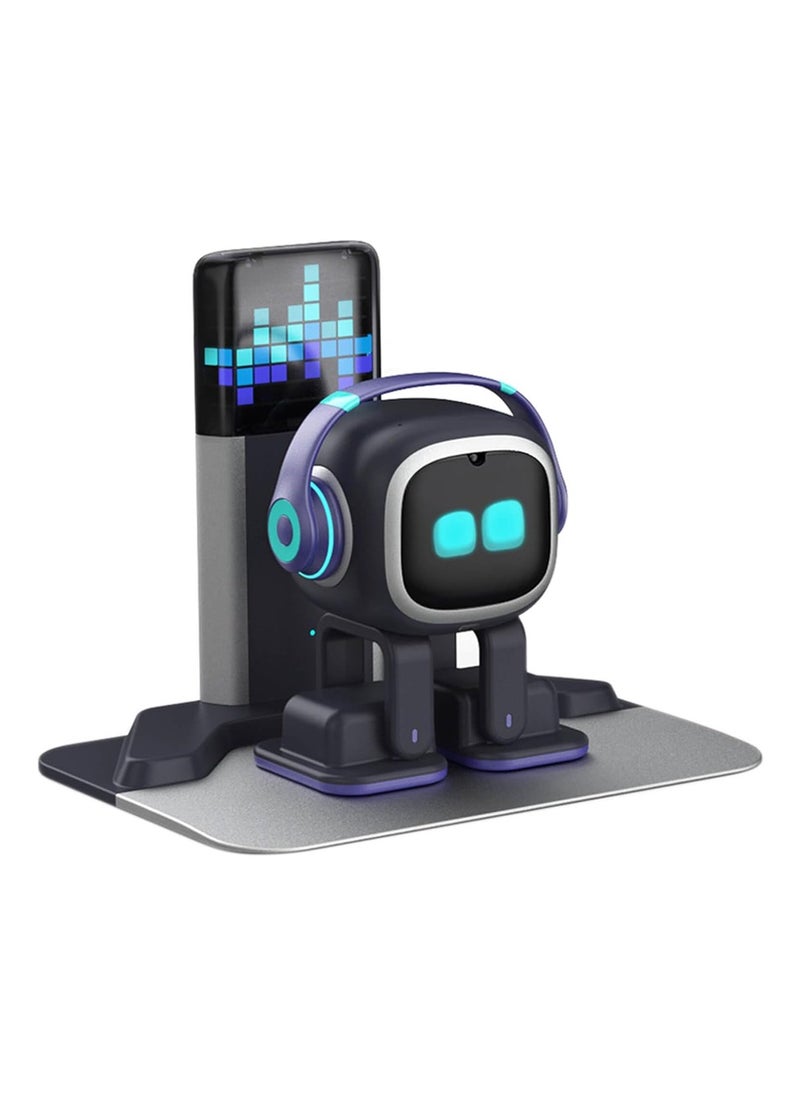 LIVING.AI - EMO Go Home AI Desktop Pet Robot - ChatGPT Enabled with Voice Commands & Dance Feature, Interactive Robot Pet with EMO Smart Lighting Automatic Charging Version - Image 1