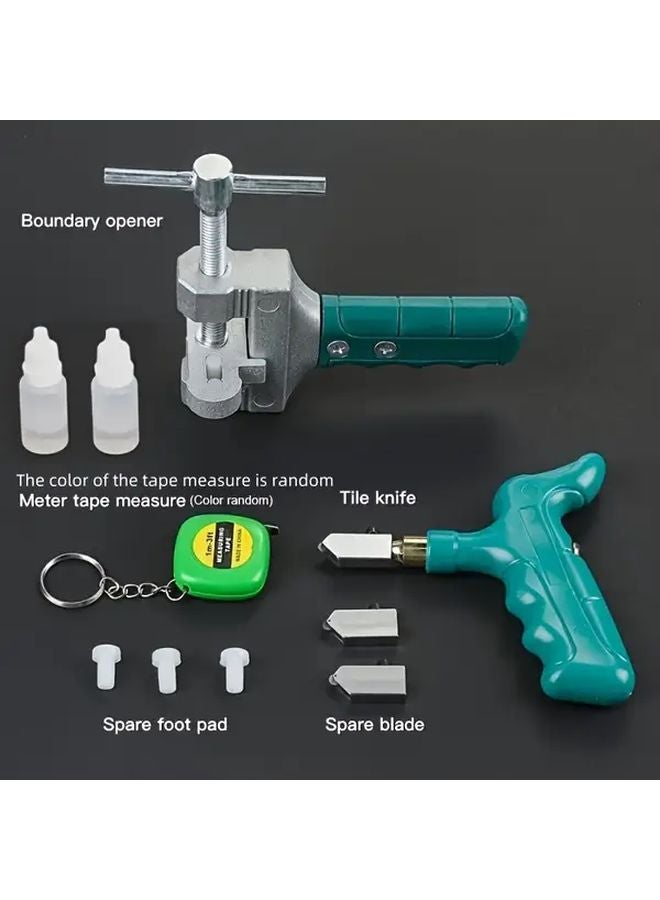 Professional Diamond Tip Glass Tile Cutter Set T1564 Portable Hand Tool Kit - Image 1