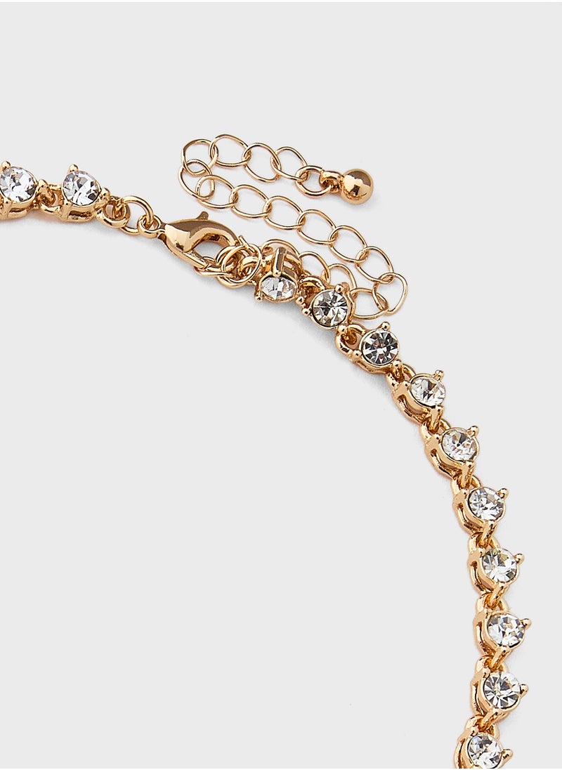 Ella Limited Edition Diamante Necklace & Earring Set  - Image 4