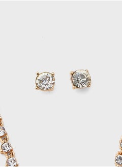 Ella Limited Edition Diamante Necklace & Earring Set  - Image 5