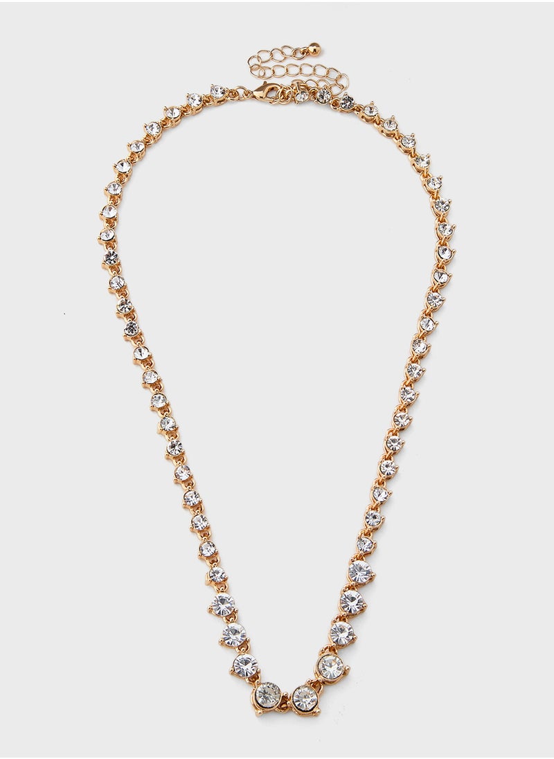 Ella Limited Edition Diamante Necklace & Earring Set  - Image 2