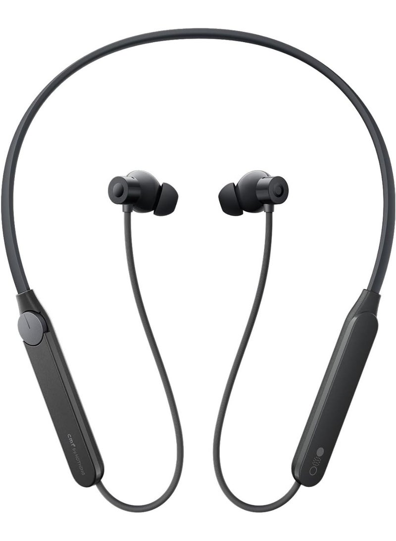 CMF BY NOTHING NECKBAND Pro Bluetooth headphones,50dB Hybrid Active Noise cancelling earbuds with 5 HD Mics,IP55 BT5.3 37Hours long play time Dual Device connection neckband headphones-Dark Grey - Image 1