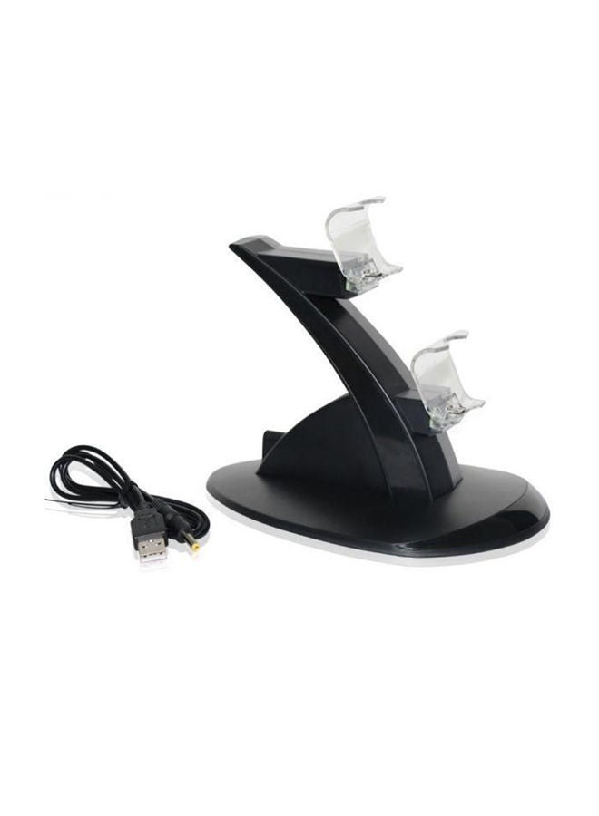 NIBEMINENT Dual Controller Power Charging Dock Stand For Playstation 4 (PS4) Black