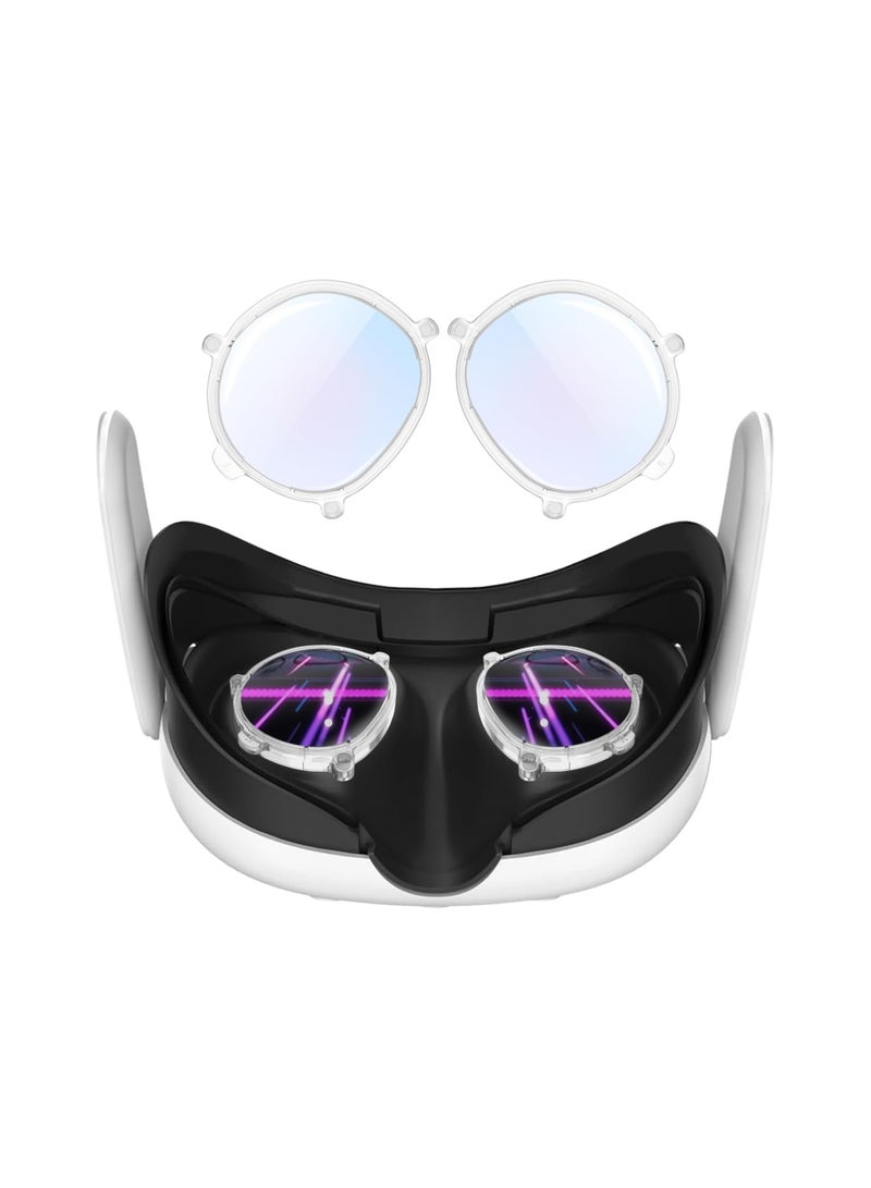 SOLARAE Anti-Blue Lens Frame Compatible for Meta Quest 3 Lens Protector Accessories, Glasses Spacer, Lens Replacement, Anti-Glare, Anti-Dust, Anti-Scratch Easy to Install and Remove, Protect Your Eyes - Image 1