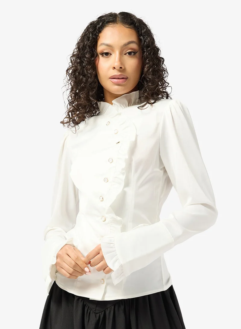 جينجر بلوزة بخصر محدد