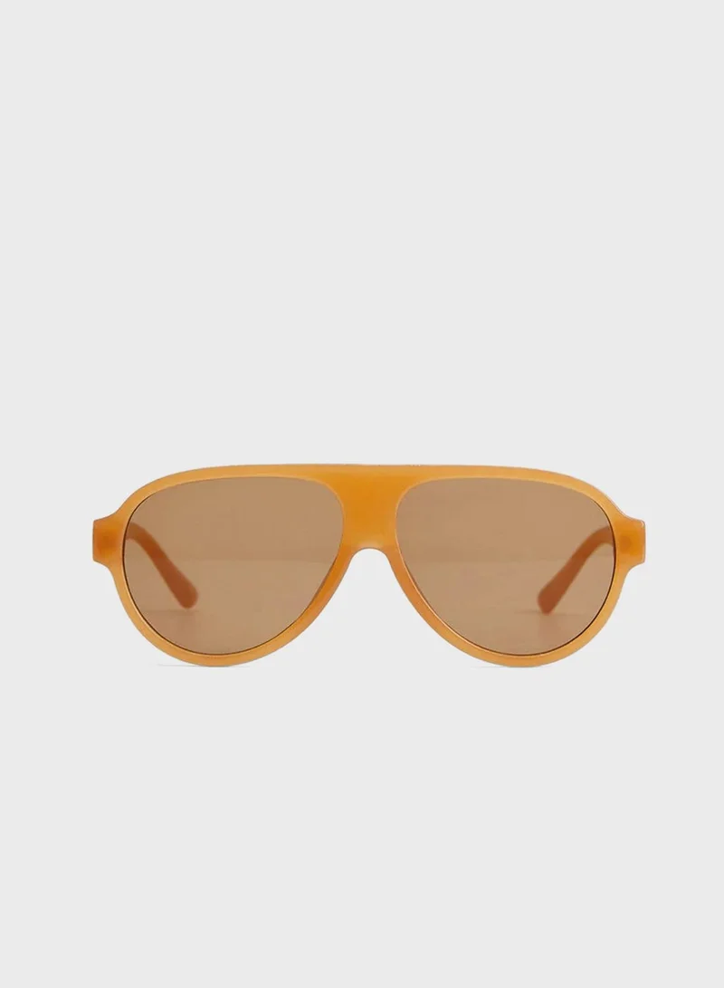 MANGO Sara Retro Style Sunglasses