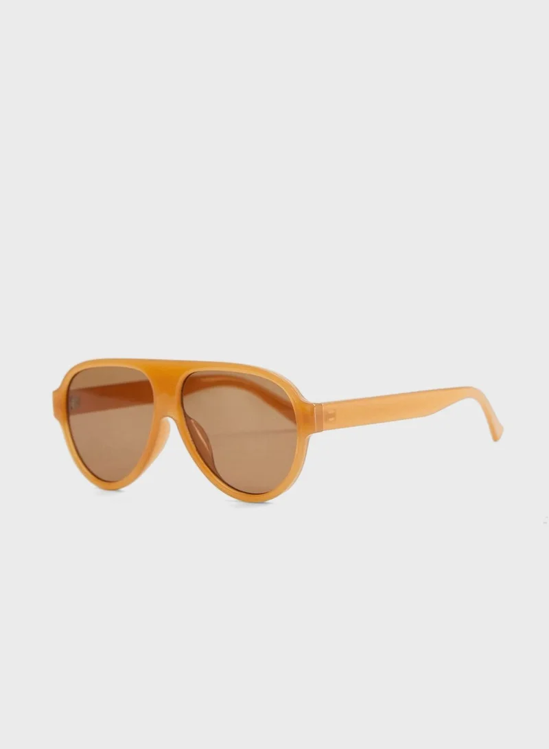 MANGO Sara Retro Style Sunglasses