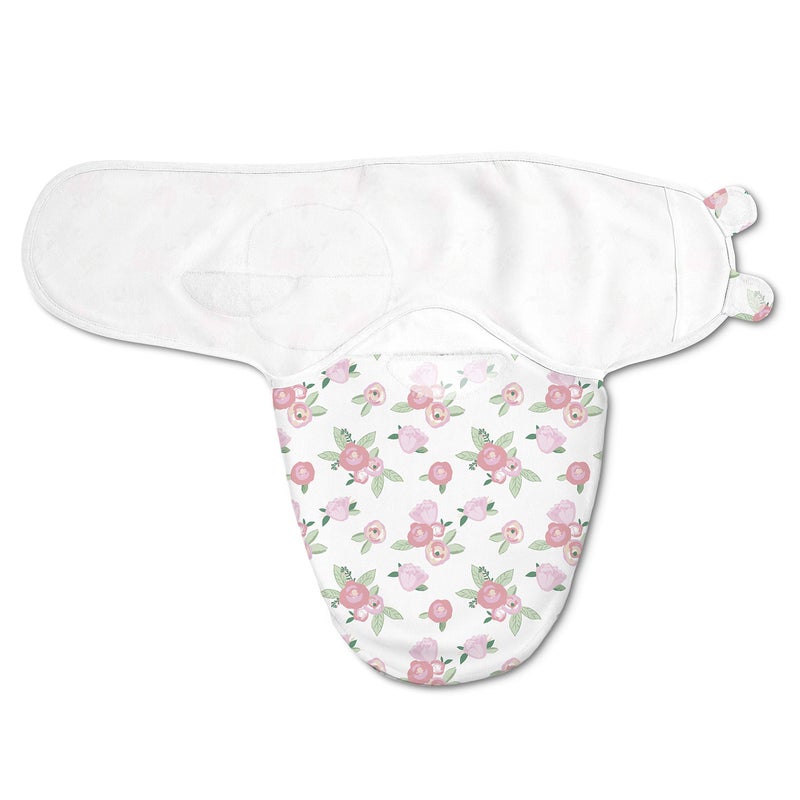 SwaddleMe Luxe Easy Change Swaddle â€“ Size Small/Medium, 0-3 Months, 2-Pack (Water Color Floral) - Image 4