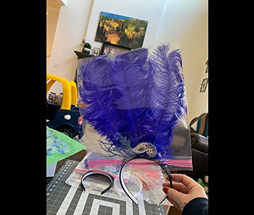 Sowder 10pcs Ostrich Feathers 12-14inch(30-35cm) for Home Wedding Decoration(Royal Blue) - Image 4