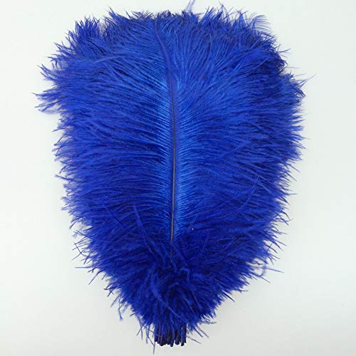 Sowder 10pcs Ostrich Feathers 12-14inch(30-35cm) for Home Wedding Decoration(Royal Blue) - Image 3