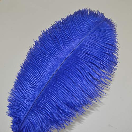 Sowder 10pcs Ostrich Feathers 12-14inch(30-35cm) for Home Wedding Decoration(Royal Blue) - Image 2