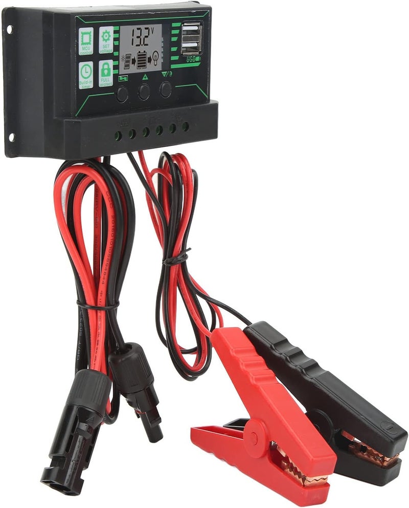 12V 24V وحدة تحكم شحن شمسية، MPPT 30A، 360W، معاملات قابلة للتعديل، شاشة عرض LCD - كفاءة عالية في استخدام الطاقة، ميزات حماية متعددة، مثالية لأنظمة الطاقة الشمسية الخارجية - Image 4