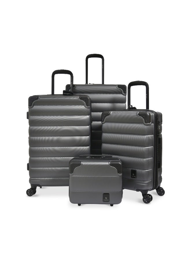Magellan ABS Trolley 4 Piece Luggage Set HK093-4P Expandable Hard Shell Suitcase Set 12 20 24 28 Inch with TSA Lock & 4 Double Spinner Wheels - Image 1