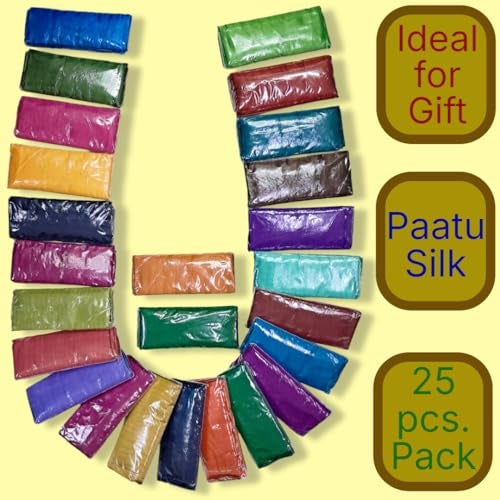 Zuvim Pattu Silk Blouse Piece Material for Women Unstitched 1 meter each Navratri, Durga Puja, Oti Bharan, Ugadi, Vastradanam Unstitched Multicolor Silk Blouse Piece Material for gift (25) - Image 2