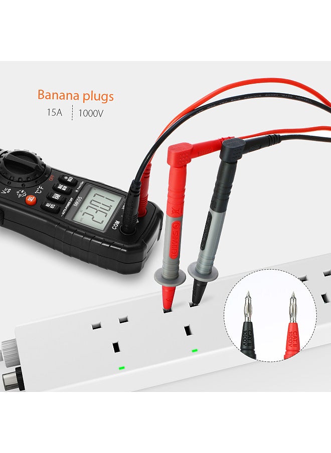 Generic - MK30 21pcs Electronic Test Lead Kits Multimeter Lead with Alligator Clips Replaceable Probes Tips Accessories Kit for DMM Digital Multi Meter & Clamp Meters - Image 1