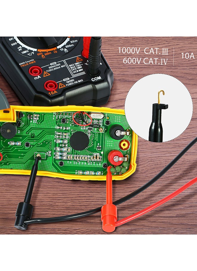 Generic - MK30 21pcs Electronic Test Lead Kits Multimeter Lead with Alligator Clips Replaceable Probes Tips Accessories Kit for DMM Digital Multi Meter & Clamp Meters - Image 1