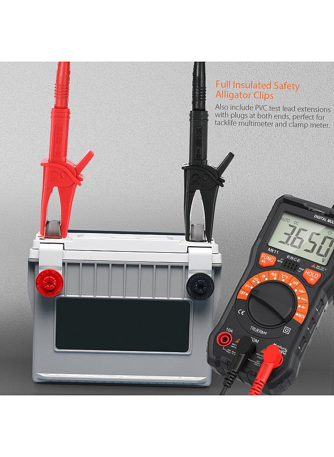 Generic - MK30 21pcs Electronic Test Lead Kits Multimeter Lead with Alligator Clips Replaceable Probes Tips Accessories Kit for DMM Digital Multi Meter & Clamp Meters - Image 1